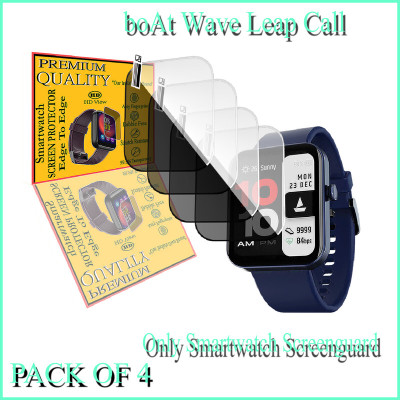 HIDEOUS Screen Guard for boAt Wave Leap Call(Pack of 4)
