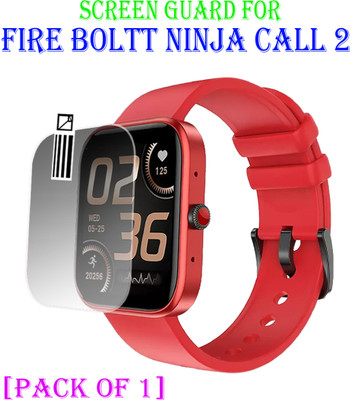 EJZATI Screen Guard for FIRE BOLTT NINJA CALL 2 SMARTWATCH(Pack of 1)
