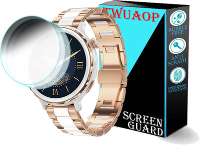 TWUAOP Screen Guard for PEBBLE DIVA SMARTWATCH(Pack of 3)