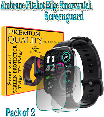 daffin Edge To Edge Screen Guard for Ambrane Fitshot Edge(Pack of 2)