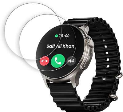 SOMTONE Screen Guard for Boult Crown R Pro 1.43 inch Smartwatch Screen Protector | Anti-Scratch | Edge to Edge Full Coverage | 9H Hardness | Screen Guard(Pack of 2)