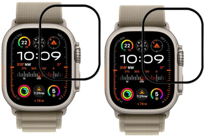 KANCHA Edge To Edge Screen Guard for Apple Watch Ultra 2 [49mm] Smartwatch(Pack of 2)