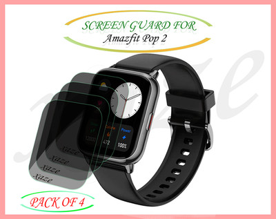 XAZE Screen Guard for Amazfit Pop 2 Smartwatch(Pack of 4)