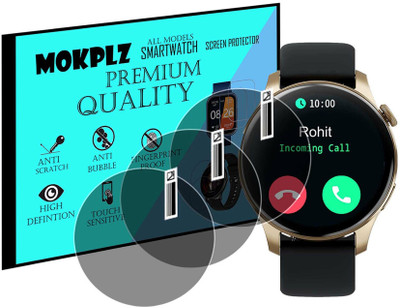 MOKPLZ Screen Guard for TITAN TALK SMARTWATCH(Pack of 3)