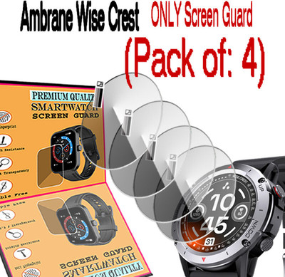 daffin Screen Guard for Ambrane Wise Crest(Pack of 4)