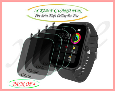 XAZE Screen Guard for Fire Boltt Ninja Calling Pro Plus Smartwatch(Pack of 4)