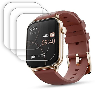 SOMTONE Screen Guard for Pebble Cosmos Ultra 2.0 1.91 inch Screen Protector | Anti-Scratch | Edge to Edge Full Coverage | 9H Hardness | Screen Guard for Smartwatch(Pack of 3)