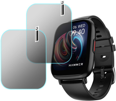 MOKPLZ Screen Guard for HAMMER FIT PLUS SMARTWATCH(Pack of 2)