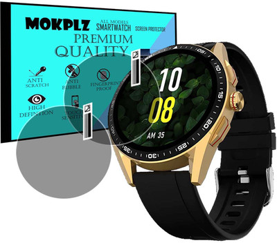 MOKPLZ Screen Guard for FIRE BOLTT INVINCIBLE PLUS SMARTWATCH(Pack of 2)