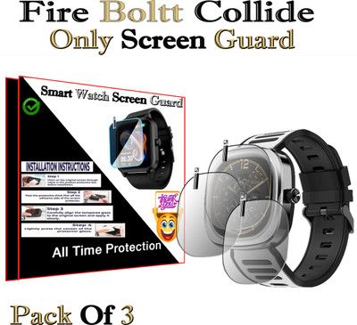 HIDEOUS Screen Guard for Fire Boltt Collide(Pack of 3)