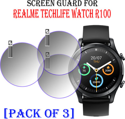 ejzatex Screen Guard for REALME TECHLIFE WATCH R100(Pack of 3)