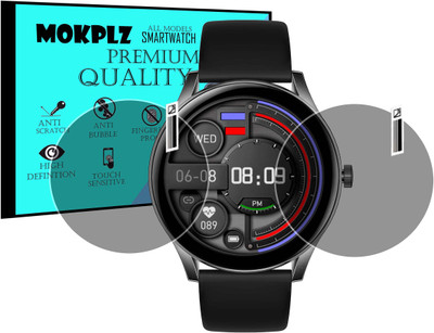 MOKPLZ Screen Guard for PEBBLE COSMOS BOLD SMARTWATCH(Pack of 2)
