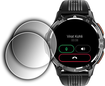 ejzatex Screen Guard for NoiseFit Force Plus SMARTWATCH, SCREEN GUARD(Pack of 2)