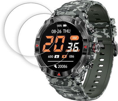 ARBAN Tempered Glass Guard for CULT Ranger Xr 1.43 inch Smartwatch Screen Protector | Anti-Scratch | Edge to Edge Full Coverage | 9H Hardness | Screen Guard(Pack of 2)