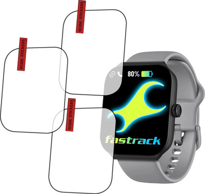 EJZATI Edge To Edge Screen Guard for FASTRACK REVOLTT FS1 MAX SMARTWATCH, SCREEN GUARD(Pack of 3)