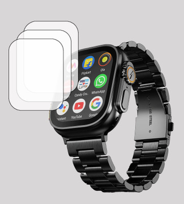 ejzatex Screen Guard for FIRE BOLTT ORACLE SMARTWATCH, SCREEN GUARD(Pack of 3)