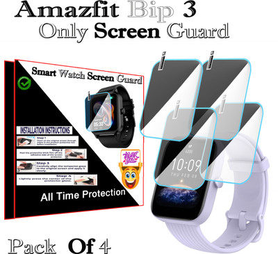 HIDEOUS Screen Guard for Amazfit Bip 3(Pack of 4)