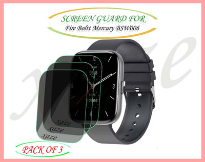XAZE Screen Guard for Fire Boltt Mercury BSW006 Smartwatch(Pack of 3)