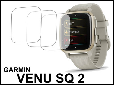 TWUAOP Screen Guard for GARMIN VENU SQ 2(Pack of 3)