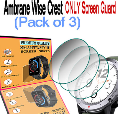 daffin Screen Guard for Ambrane Wise Crest(Pack of 3)