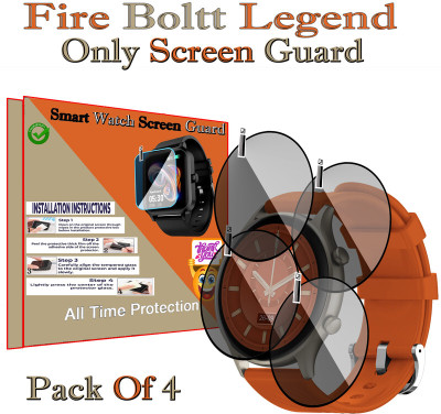 HIDEOUS Screen Guard for Fire Boltt Legend(Pack of 4)