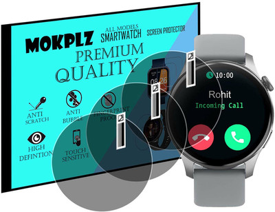 MOKPLZ Screen Guard for TITAN TALK SMARTWATCH(Pack of 3)