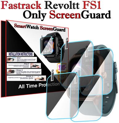 HIDEOUS Screen Guard for Fastrack Revoltt FS1(Pack of 4)