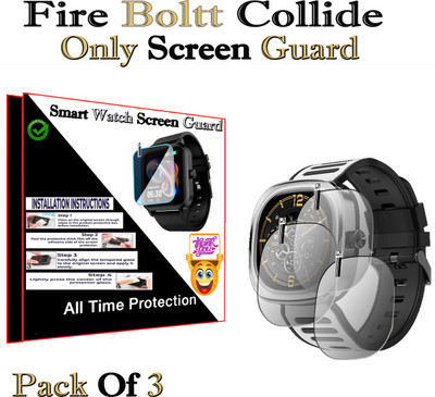 HIDEOUS Screen Guard for Fire Boltt Collide(Pack of 3)