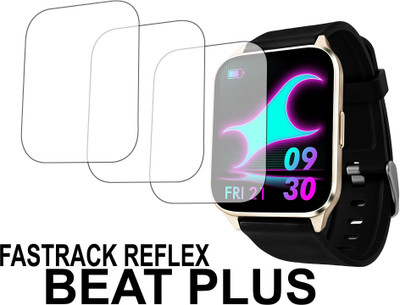 TWUAOP Screen Guard for FASTRACK REFLEX BEAT PLUS(Pack of 3)