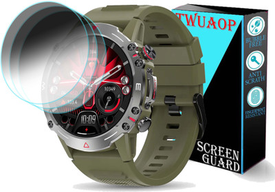 TWUAOP Screen Guard for PEBBLE COSMOS QUEST SMARTWATCH(Pack of 3)