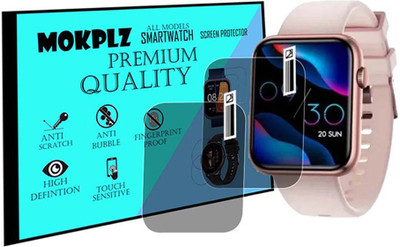 MOKPLZ Screen Guard for FIRE BOLTT SATURN SMARTWATCH(Pack of 2)