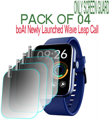 HIDEOUS Screen Guard for boAt Wave Leap Call(Pack of 4)