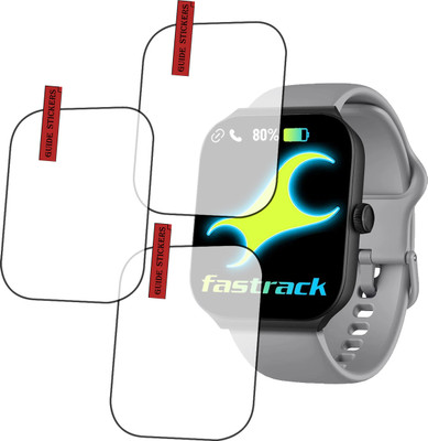 EJZATI Edge To Edge Screen Guard for FASTRACK REVOLTT FS1 MAX SMARTWATCH, SCREEN GUARD(Pack of 3)
