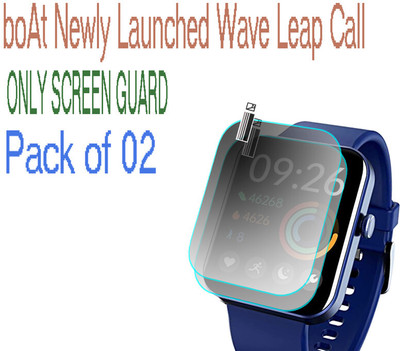 HIDEOUS Screen Guard for boAt Wave Leap Call(Pack of 2)