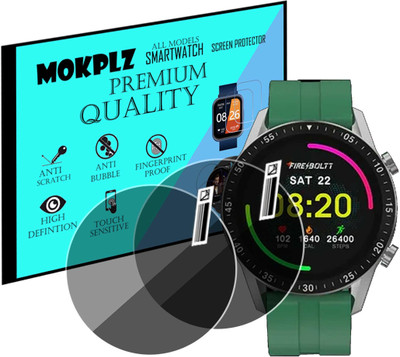 MOKPLZ Screen Guard for FIRE BOLTT TALK 3 SMARTWATCH(Pack of 2)