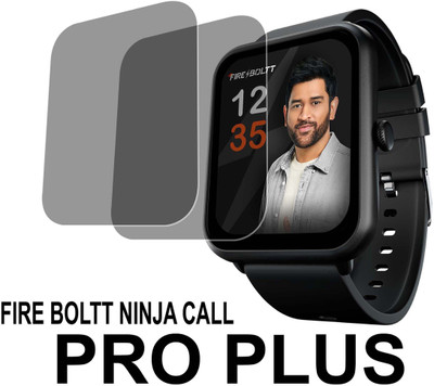 TWUAOP Screen Guard for FIRE BOLTT NINJA CALL PRO PLUS(Pack of 2)