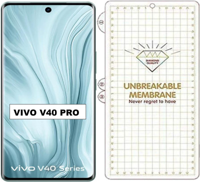 MBR Screen Guard for vivo V40, Unbreakable Membrane Scratch Guard Transparent TPU Full Fit Protective with Easy Installation(Pack of 1)