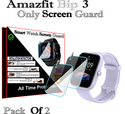 HIDEOUS Screen Guard for Amazfit Bip 3(Pack of 2)