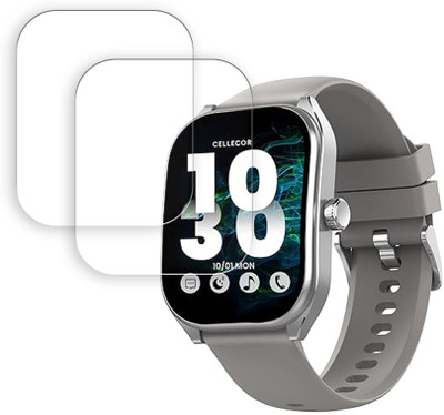 MUTAALI Tempered Glass Guard for CELLECOR M6 Twist 2.01 inch smart watch(Pack of 2)