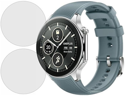CUBES Screen Guard for OnePlus Watch 2 with Wear OS 4, 1.43'' AMOLED Display Smartwatch | Touch Sensitive | Unbreakable Ultra Thin High Grade TPU Film (Not a Glass Tempered)(Pack of 2)