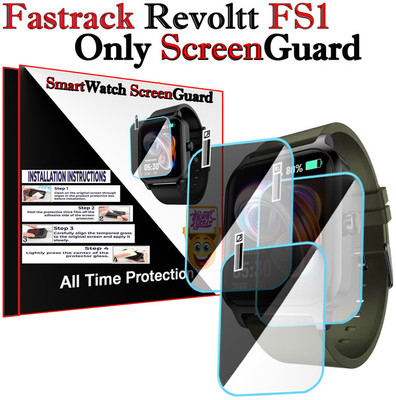 HIDEOUS Screen Guard for Fastrack Revoltt FS1(Pack of 3)