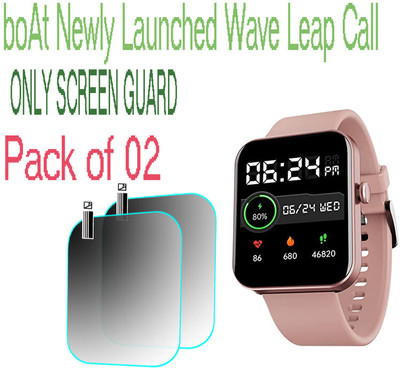 HIDEOUS Screen Guard for boAt Wave Leap Call(Pack of 2)