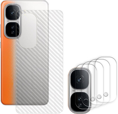 ARBAN Screen Guard for iQOO Neo10 Pro 5G Camera Lens Glass Protector | Anti-Scratch | Edge to Edge Full Coverage | 9H Hardness (BACK CARBON FIBER SKIN + CAMERA LENS PROTECTOR)(Pack of 4)