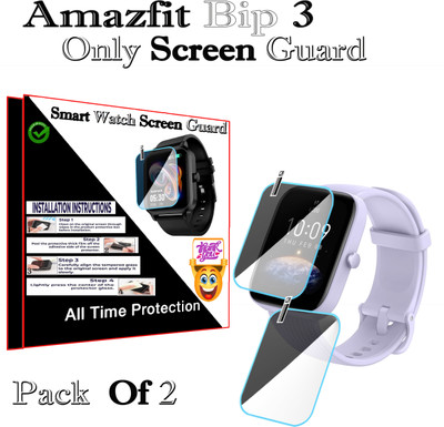 HIDEOUS Screen Guard for Amazfit Bip 3(Pack of 2)