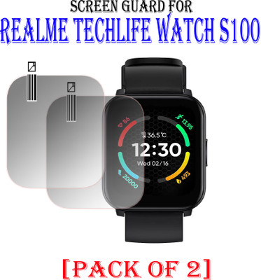 ejzatex Screen Guard for REALME TECHLIFE WATCH S100(Pack of 2)