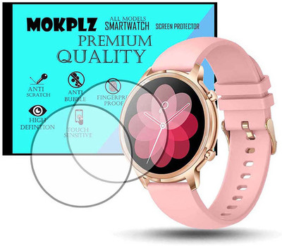 MOKPLZ Screen Guard for PEBBLE CELIA SMARTWATCH(Pack of 2)