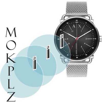 MOKPLZ Screen Guard for ARMANI EXCHANGE ROUND ANALOG BLACK WATCH(Pack of 3)