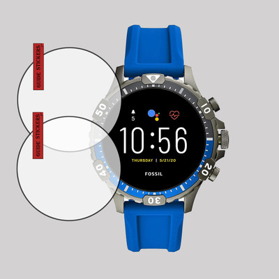 ejzatex Screen Guard for FOSSIL GARRETT HR SMARTWATCH, SCREEN TEMPERED(Pack of 2)