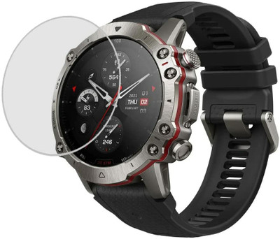CUBES Screen Guard for Amazfit Falcon | 1.28 Inch | Soft and Flexible | Touch Sensitive | Unbreakable | Ultra Thin| Edge To Edge TPU Film ( Not a Tempered Glass )(Pack of 2)
