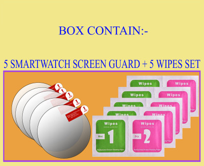 daffin Tempered Glass Guard for Haylou Watch R8(Pack of 5)